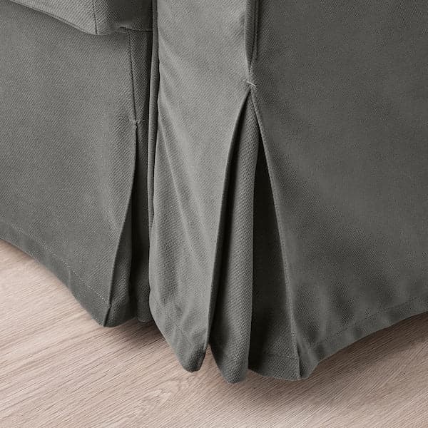 Ikea VRETSTORP - 3-seater sofa bed, Hakebo dark grey ,