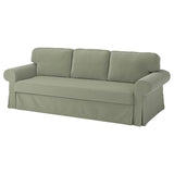VRETSTORP 3-seat sofa-bed, Hakebo grey-green, 244x91x96 cm