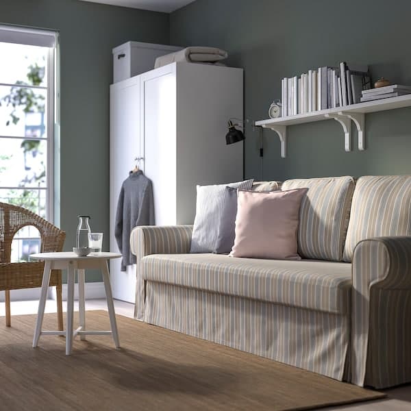 Ikea VRETSTORP - 3-seater sofa bed, Karlshov grey-beige ,