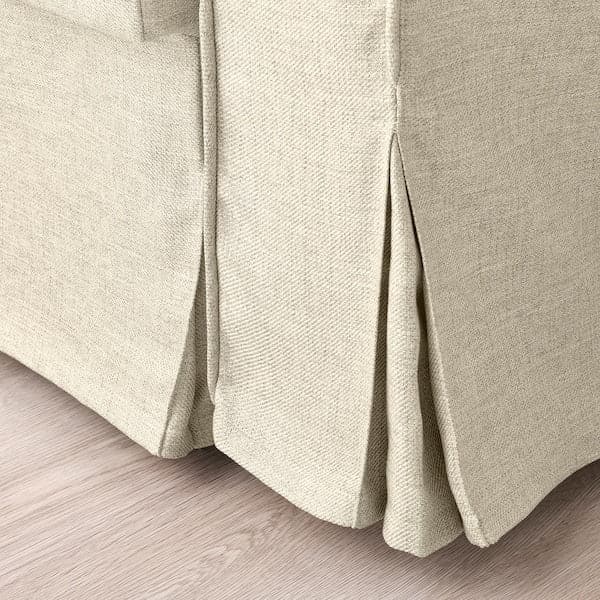 VRETSTORP - 3-seater sofa bed, Kilanda light beige , - best price from Maltashopper.com 79491236