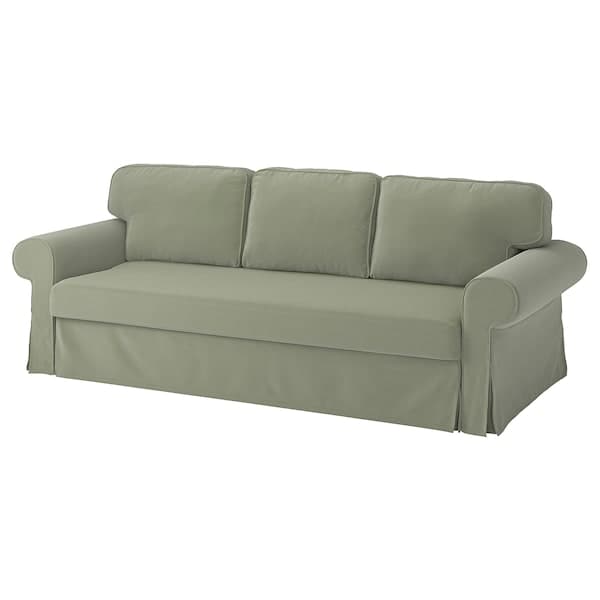 Ikea VRETSTORP - Fodera per divano letto a 3 posti, Hakebo grigio-verde ,
