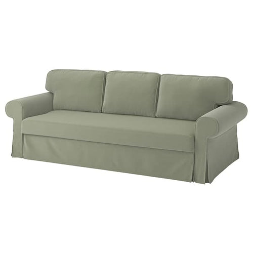 VRETSTORP - Fodera per divano letto a 3 posti, Hakebo grigio-verde ,