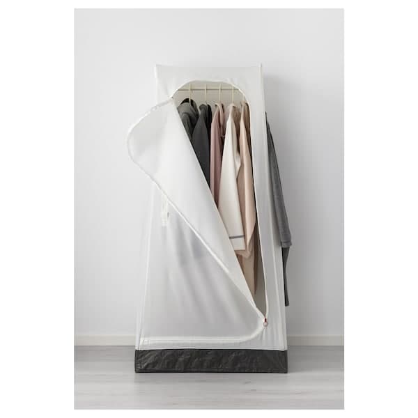 VUKU - Wardrobe, white, 74x51x149 cm - best price from Maltashopper.com 80331973