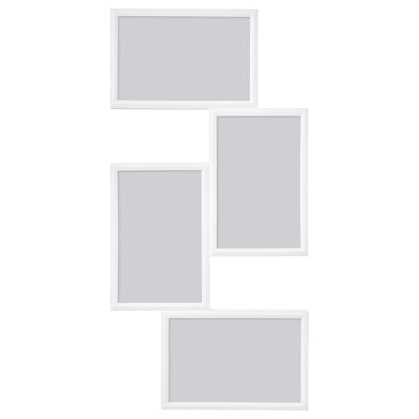 Ikea YLLEVAD - Collage frame for 4 photos, white, 21x41 cm