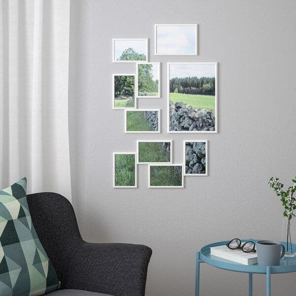 Ikea YLLEVAD - Collage frame for 4 photos, white, 21x41 cm
