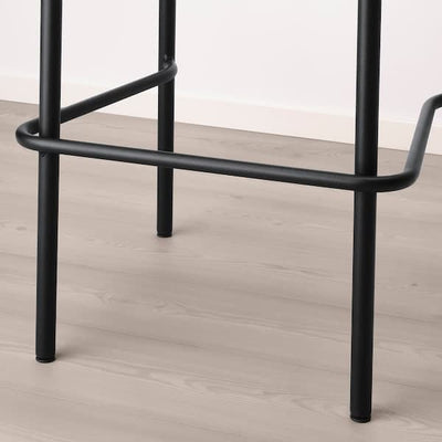 YNGVAR - Bar stool, anthracite, 75 cm - best price from Maltashopper.com 60400745